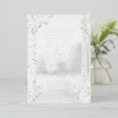 樺の木ツリーフォレ結婚スト 箔招待状 (立ち正面)