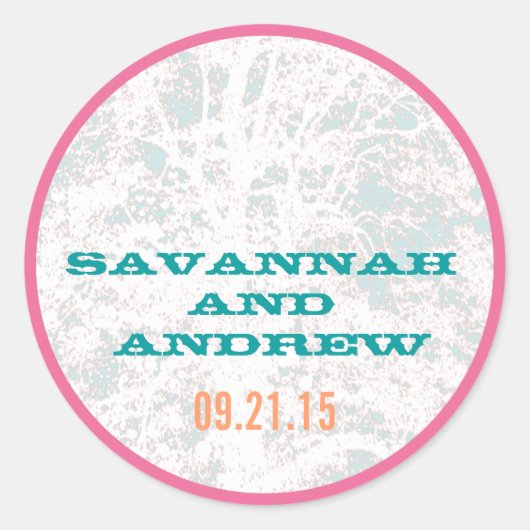 樺の木ツリープレイビルフォントシール ラウンドシール (正面)