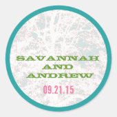 樺の木ツリープレイビルフォントシール ラウンドシール (正面)