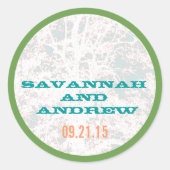 樺の木ツリープレイビルフォントシール ラウンドシール (正面)