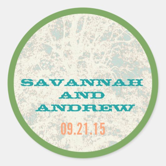 樺の木ツリープレイビルフォントシール ラウンドシール (正面)