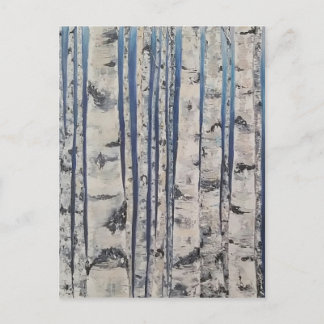 樺の木ツリーモースコード ポストカード