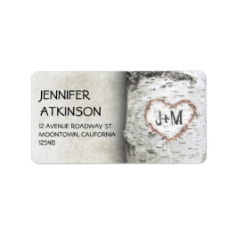 樺の木ツリー住所 シール