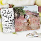 樺の木ツリー写真Date Magnetを保存 マグネット