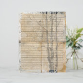 樺の木ツリー古い原稿 レターヘッド (スタンド正面)