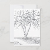 樺の木ツリー空白のノートカード – #2 ノートカード (正面)