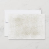 樺の木ツリー素朴ウェディングRSVPカード 出欠カード (裏面)