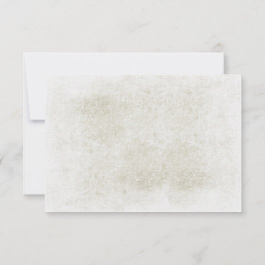 樺の木ツリー素朴ウェディングRSVPカード 出欠カード (裏面)