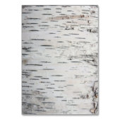 樺の木ツリー素朴ウッドラ結婚ンドの挿入カード テーブルナンバー (裏面)