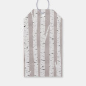 樺の木ツリー素朴ウッド自然結婚ズサンキュー ギフトタグ (裏面)