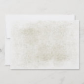 樺の木ツリー素朴リハーサル夕食招待状 招待状 (裏面)