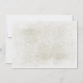 樺の木ツリー素朴日付カードの保存 セーブザデート (裏面)