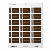 樺の木ツリー結婚式の引き出物ラベル ラベル (フルシート)