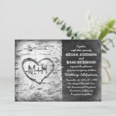 樺の木ツリー結婚式招待状 招待状 (スタンド正面)