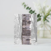 樺の木ツリー ポストカード (スタンド正面)