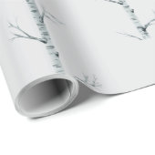 樺の木ツリー ラッピングペーパー (ロールコーナー)