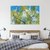 樺の木ツリー – 春は空中にある キャンバスプリント (インサイチュ (寝室))
