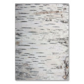 樺の木ツリ素朴ー国ウェディングカード テーブルナンバー (裏面)