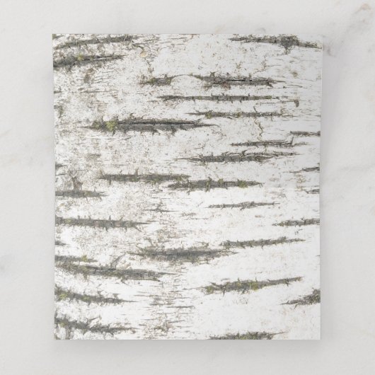 樺の木ツリ素朴ー結婚ズ プレイスカード (内部開封)