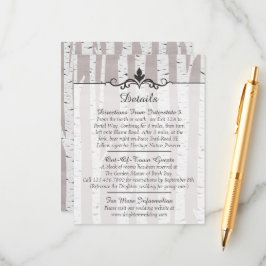 樺の木ツ素朴リーの結婚詳細/方向 エンクロージャーカード