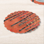 樺の木トレッドウッドランド ペーパーコースター (アングル)