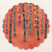 樺の木トレッドウッドランド ペーパーコースター (正面)