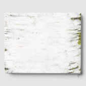 樺の木ハート素朴秋の結婚式 ゲストブック (裏面)