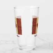 樺の木バークカナダ国旗 タンブラーグラス (左)