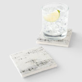 樺の木バークカード ストーンコースター (横)