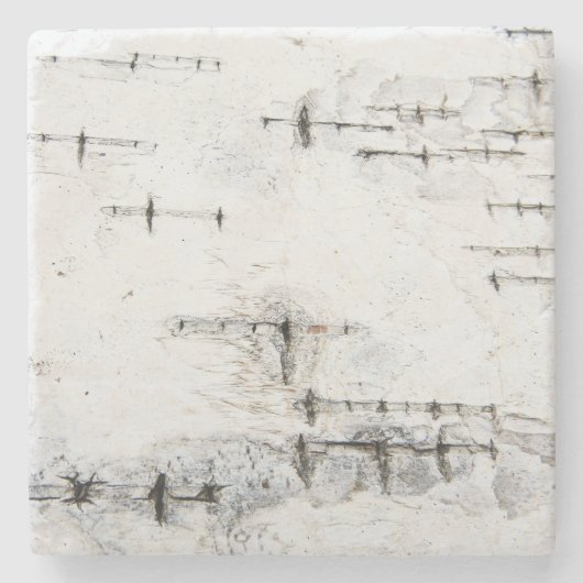 樺の木バークカード ストーンコースター (正面)