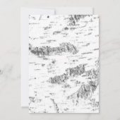 樺の木バークシンプル – フォトカ素朴ード 案内状 (裏面)