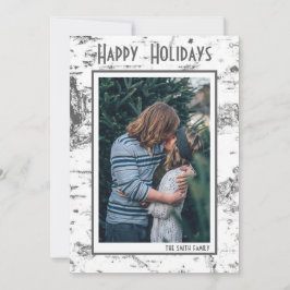 樺の木バークシンプル – フォトカ素朴ード 案内状