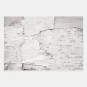 樺の木バークツリーホワイトカントリー素朴ウッドランド ラッピングペーパーシート (正面3)