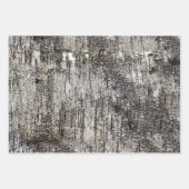 樺の木バークパターン包装紙フラットシート ラッピングペーパーシート (正面)