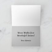 樺の木バークブラックとホワイト カード (内部)