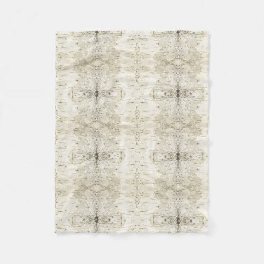 樺の木バークブランケット フリースブランケット (正面)