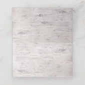 樺の木バークルック結婚ズ折り畳み座席表 プレイスカード (内部開封)