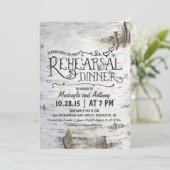 樺の木バークルースカントリーのリハーサル夕食招待状 招待状 (スタンド正面)