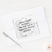 樺の木バーク差出人住所封筒用シール スクエアシール (封筒)