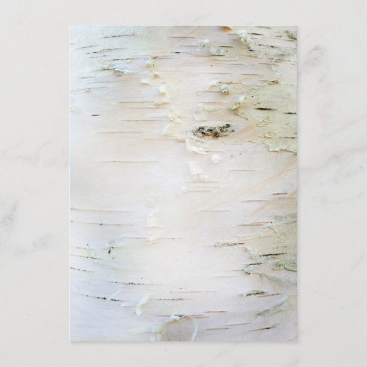 樺の木バーク素朴ハート結婚情報 エンクロージャーカード (裏面)