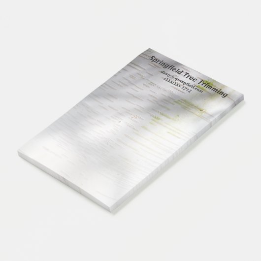 樺の木バーク素朴自然名前をカスタムする ポストイット (アングル)