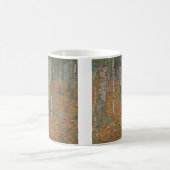 樺の木フォレストバイグスタフクリムトヴィンテージアールヌーボー コーヒーマグカップ (中央)