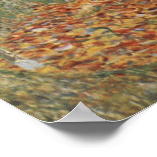 樺の木フォレストバイグスタフクリムトヴィンテージアールヌーボー ポスター (角)