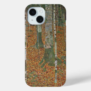 樺の木フォレストバイグスタフクリムトヴィンテージアールヌーボー iPhone 15ケース