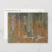 樺の木フォレストバイグスタフクリムト ポストカード (正面/裏面)