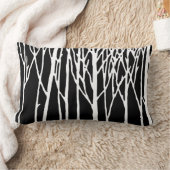 樺の木フォレストバイレスリーペッパー ランバークッション (ブランケット)