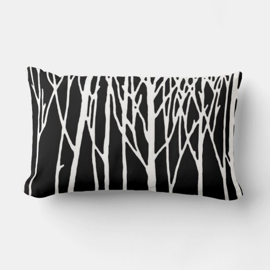 樺の木フォレストバイレスリーペッパー ランバークッション (正面)