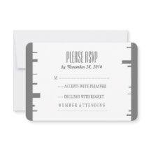 樺の木モダン樹皮の結婚式RSVP
