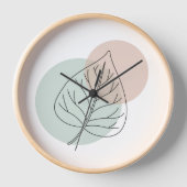 樺の木リーフミニマリスト 壁時計 (正面)