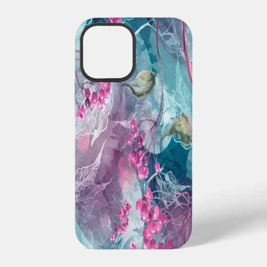 樺の木分岐水のカラーパターン iPhoneケース (裏面)